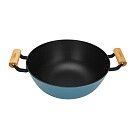 Кастрюля SEAGREEN 32x12,5см / 8л. со стеклянной крышкой (эмалирован