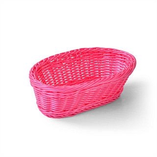 Плетеная корзинка овальная 23x12x8 см (пластик)