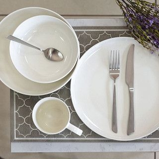 Набор столовой посуды 16 предметов (4 персоны), фарфор Horeca арт.6358