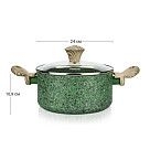 Кастрюля MALACHITE 24x10,9 см / 4,7 л с крышкой (алюминий)