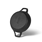 Сковорода 18x4,5 см на деревянной подставке (чугун)