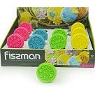 Штамп для печенья на деревянной ручке 6 см (силикон)