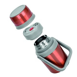 Термос для еды 1000 мл, цвет оранжевый (нерж.сталь)