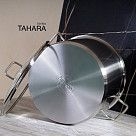 Кастрюля TAHARA 26x17 см / 9,0 л с крышкой (нерж. сталь)