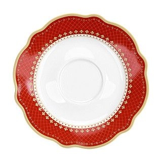 Набор из 2 чашек CHRISTMAS EVE 250 мл с блюдцами цвет красный (фар