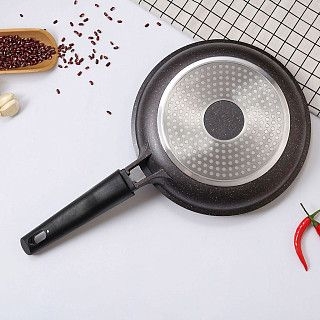 Сковорода для жарки REBUSTO 28x5,0 см со съемной ручкой (алюминий)