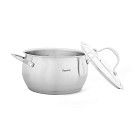 Кастрюля CASSIA 20x12 см / 3,6л со стеклянной крышкой (нерж.сталь)