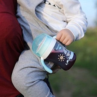 Поильник 240 мл ГОЛУБОЙ (пластик)