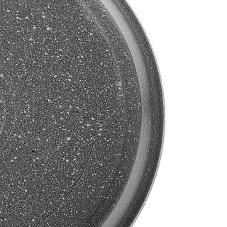 Сковорода для жарки UNIQUE PRO 24x6,4см со стеклянной крышкой (алю