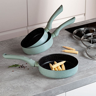 Сковорода MINI CHEF 18x4,5см с крышкой (алюминий)