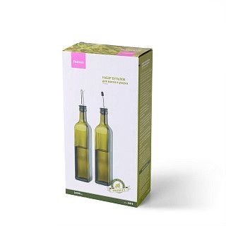Набор стеклянных бутылок для масла и уксуса 2х500мл 6416