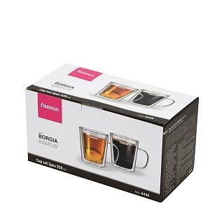 Набор кружек с двойными стенками BORGIA 320мл / 2шт