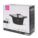 Кастрюля FILOMENA 28x13,5см / 5,7л со стеклянной крышкой (алюминий