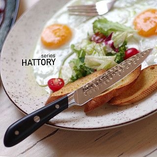 Нож HATTORI Универсальный 13см hammered (420J2 сталь)