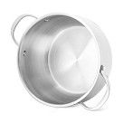 Кастрюля CASSIA 22x13 см / 4,7л со стеклянной крышкой (нерж.сталь)