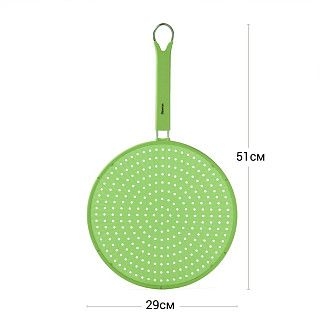 Защитный экран 29 см для сковороды от брызг (силикон)