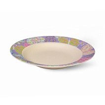 Тарелка глубокая FLOWER 23x3,6 см (бамбуковое волокно)