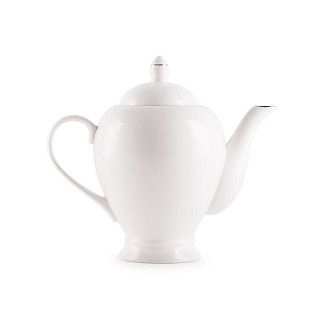 Чайник заварочный ALEKSA 1,1л, цвет белый (фарфор)