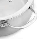 Кастрюля CASSIA 22x13 см / 4,7л со стеклянной крышкой (нерж.сталь)