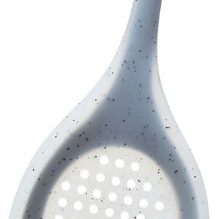 Ложка сервировочная с отверстиями силиконовая MAURIS GREY 34см