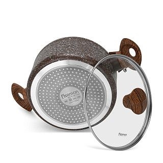 Кастрюля MAGIC BROWN 20x9,8 см / 2,7 л с крышкой (алюминий)