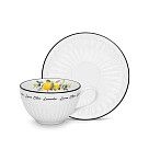 Набор из 2 чашек PROVENCE 250 мл с блюдцами (фарфор)