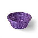 Плетеная корзинка круглая 21x8 см (пластик)