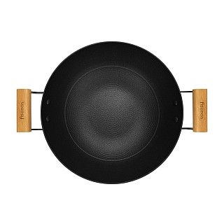 Вок SEAGREEN 32x9,2см / 5л. со стеклянной крышкой (эмалированный чу