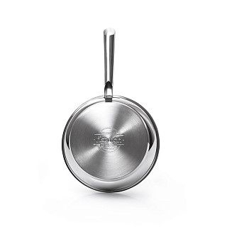 Сковорода 24x6 см без крышки (нерж. сталь)