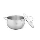 Кастрюля CASSIA 24x14 см / 6,3л со стеклянной крышкой (нерж.сталь)