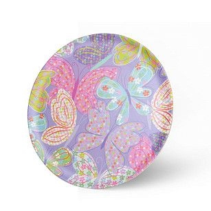 Тарелка плоская FLOWER 28x1,2 см (бамбуковое волокно)