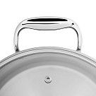 Кастрюля PLATINO 24x13,5 см / 5,7л со стеклянной крышкой (нерж.стал