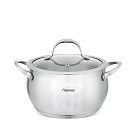 Кастрюля CASSIA 22x13 см / 4,7л со стеклянной крышкой (нерж.сталь)