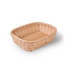 Плетеная корзинка прямоугольная 26x19x7 см (пластик)