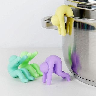 Держатель для крышки в форме человека 5x4 см (силикон)