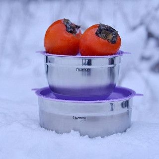 Миска 24x13,5 см / 4,5 л с крышкой (нерж. сталь)