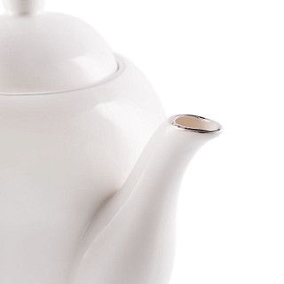 Чайник заварочный ALEKSA 1,1л, цвет белый (фарфор)