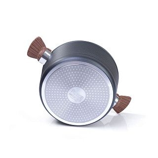 Кастрюля DIAMOND 28x13,5см / 7,1л со стеклянной крышкой (алюминий)