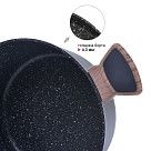 Кастрюля DIAMOND 24x12см / 4,5л со стеклянной крышкой (алюминий)