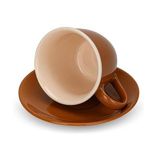 Набор из 2-х чашек 240 мл COFFEE с блюдцами (фарфор)