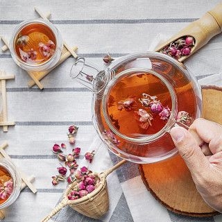 Чайник заварочный 1200мл со стальным фильтром (стекло)