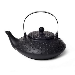Заварочный чайник 750 мл с ситечком, цвет ЧЕРНЫЙ (керамика)