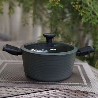 Кастрюля BRILLIANT 24x12см / 4,5л со съемными ручками (алюминий)