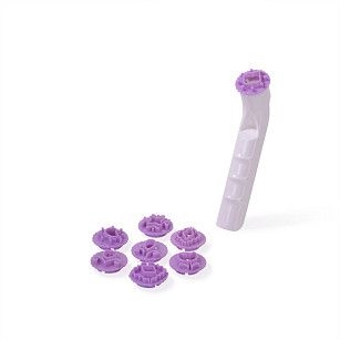 Набор из 8 штампиков для выпечки 3 см с ручкой (пластик)