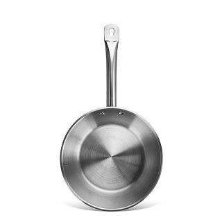 Сковорода 24x6 см без крышки (нерж. сталь)