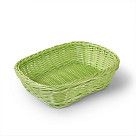 Плетеная корзинка прямоугольная 26x19x7 см (пластик)