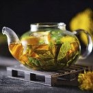 Чайник заварочный 600мл со стальным фильтром (стекло)