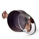 Кастрюля MAGIC BROWN 24x10,9 см / 4,7 л с крышкой (алюминий)