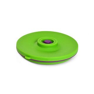 Складной круглый ланчбокс зеленый 900 мл (силикон)