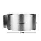 Регулируемое кулинарное кольцо 16-30 см круглое (нерж. сталь)